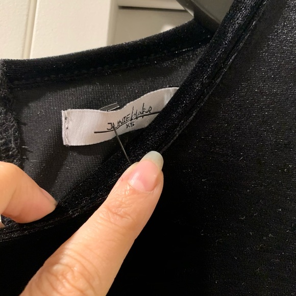 Black Velvet Tulle Dress - Picture 6 of 8